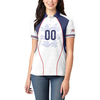 Custom England 2026 World Football Women Polo Shirt Come On Three Lions