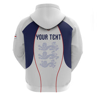 Custom England 2026 World Football Zip Hoodie Come On Three Lions
