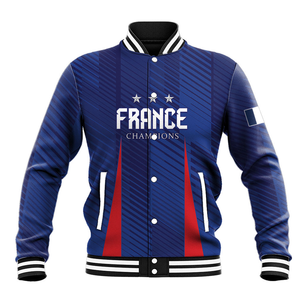 Custom France 2026 World Football Baseball Jacket Les Bleus Go 3rd Champions