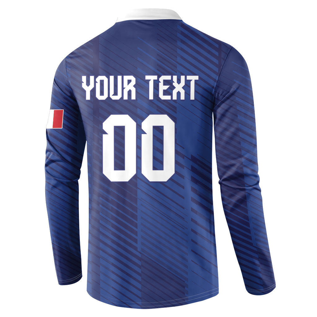 Custom France 2026 World Football Button Sweatshirt Les Bleus Go 3rd Champions