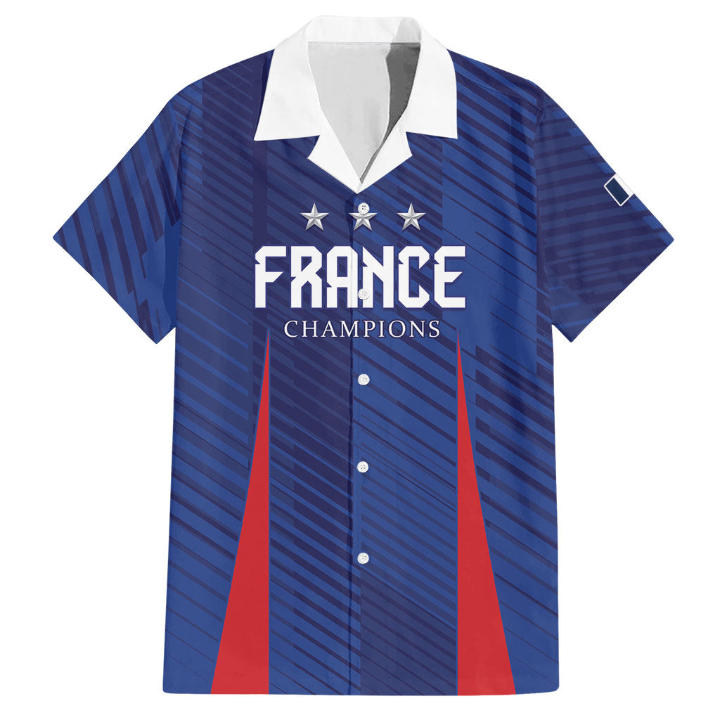 Custom France 2026 World Football Hawaiian Shirt Les Bleus Go 3rd Champions