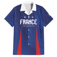 Custom France 2026 World Football Hawaiian Shirt Les Bleus Go 3rd Champions