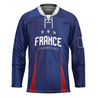 Custom France 2026 World Football Hockey Jersey Les Bleus Go 3rd Champions