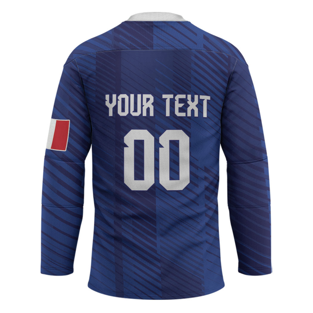 Custom France 2026 World Football Hockey Jersey Les Bleus Go 3rd Champions