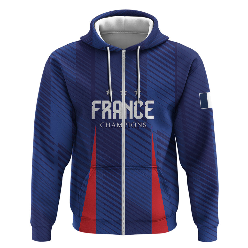 Custom France 2026 World Football Hoodie Les Bleus Go 3rd Champions