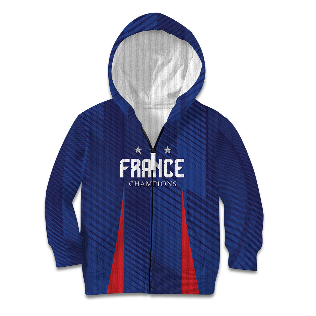 Custom France 2026 World Football Kid Hoodie Les Bleus Go 3rd Champions