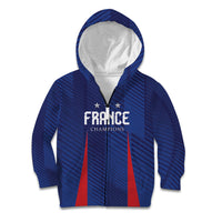 Custom France 2026 World Football Kid Hoodie Les Bleus Go 3rd Champions