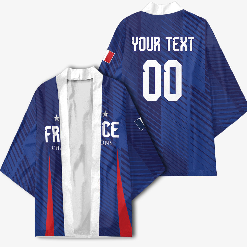 Custom France 2026 World Football Kimono Les Bleus Go 3rd Champions
