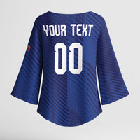 Custom France 2026 World Football Kimono Sleeve Blouse Les Bleus Go 3rd Champions