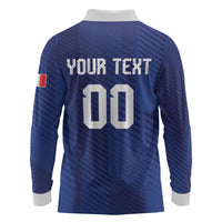 Custom France 2026 World Football Long Sleeve Polo Shirt Les Bleus Go 3rd Champions