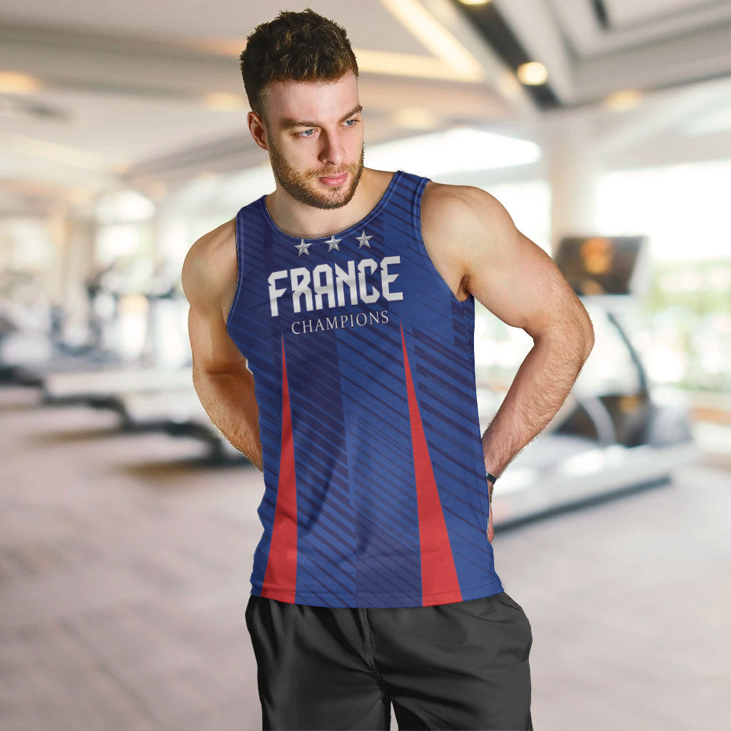 Custom France 2026 World Football Men Tank Top Les Bleus Go 3rd Champions