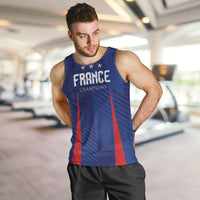 Custom France 2026 World Football Men Tank Top Les Bleus Go 3rd Champions