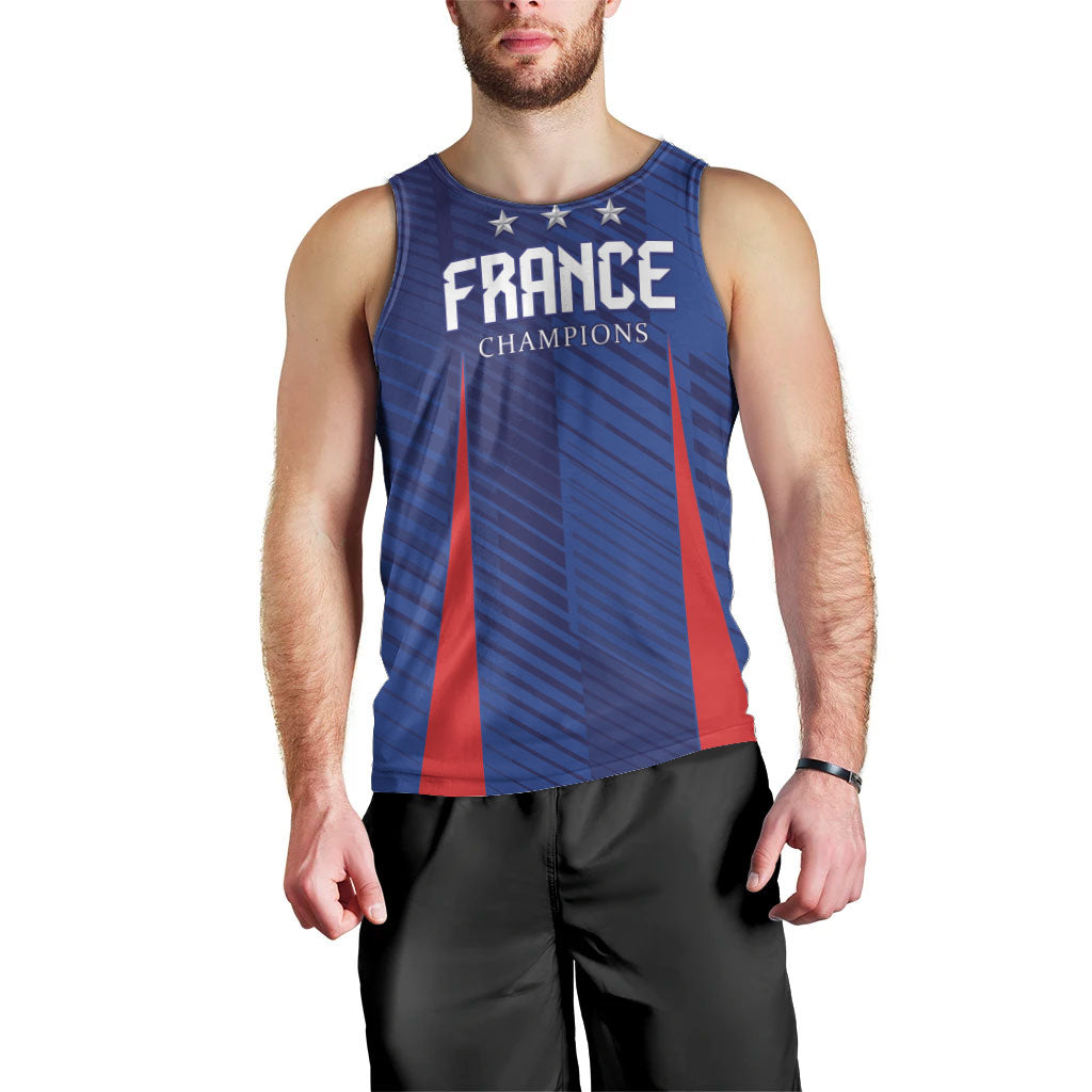 Custom France 2026 World Football Men Tank Top Les Bleus Go 3rd Champions