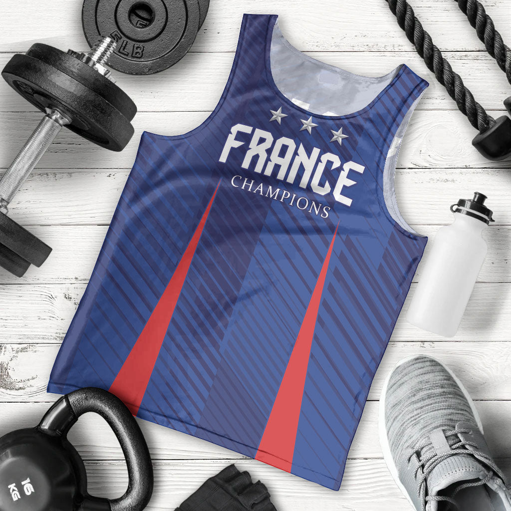 Custom France 2026 World Football Men Tank Top Les Bleus Go 3rd Champions