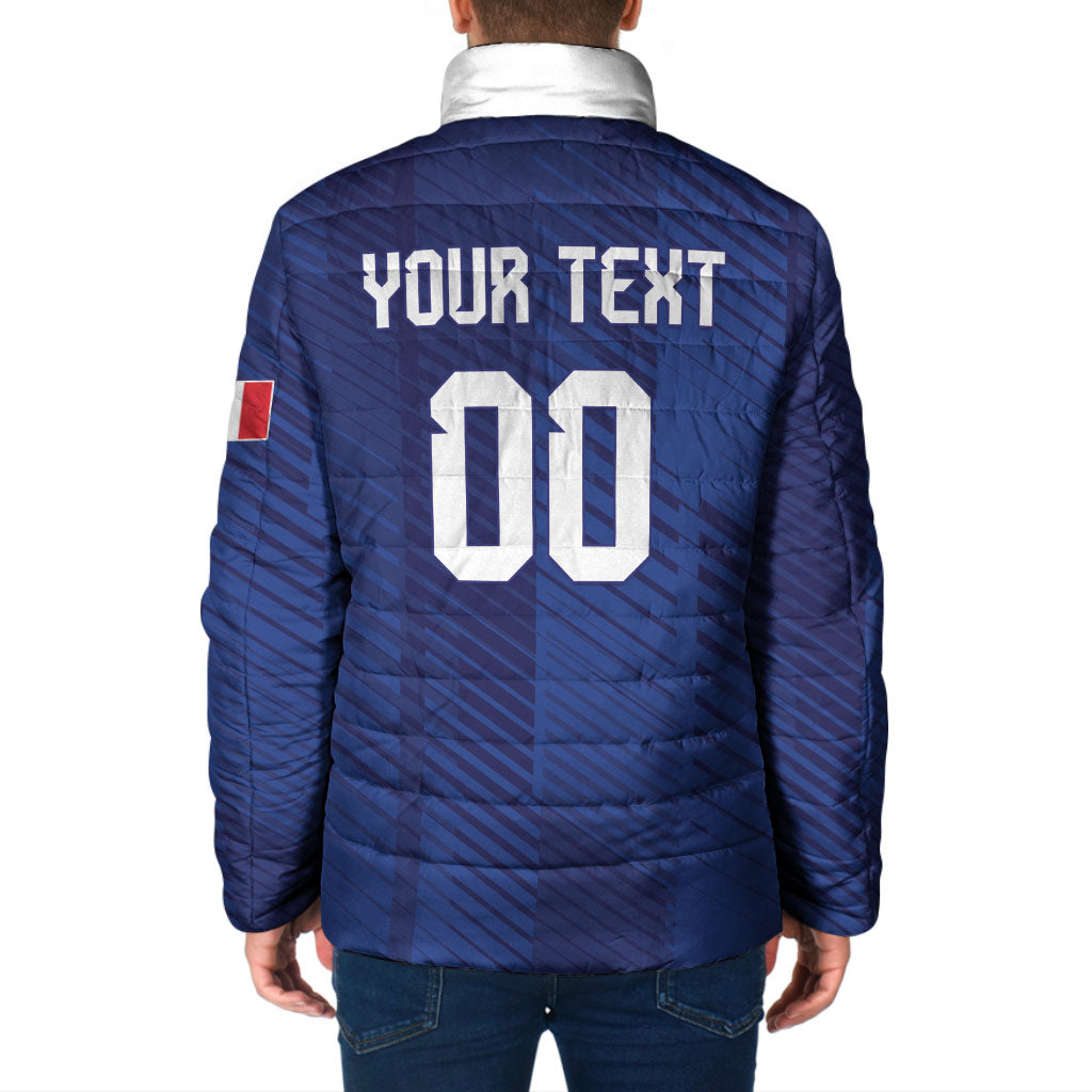 Custom France 2026 World Football Padded Jacket Les Bleus Go 3rd Champions