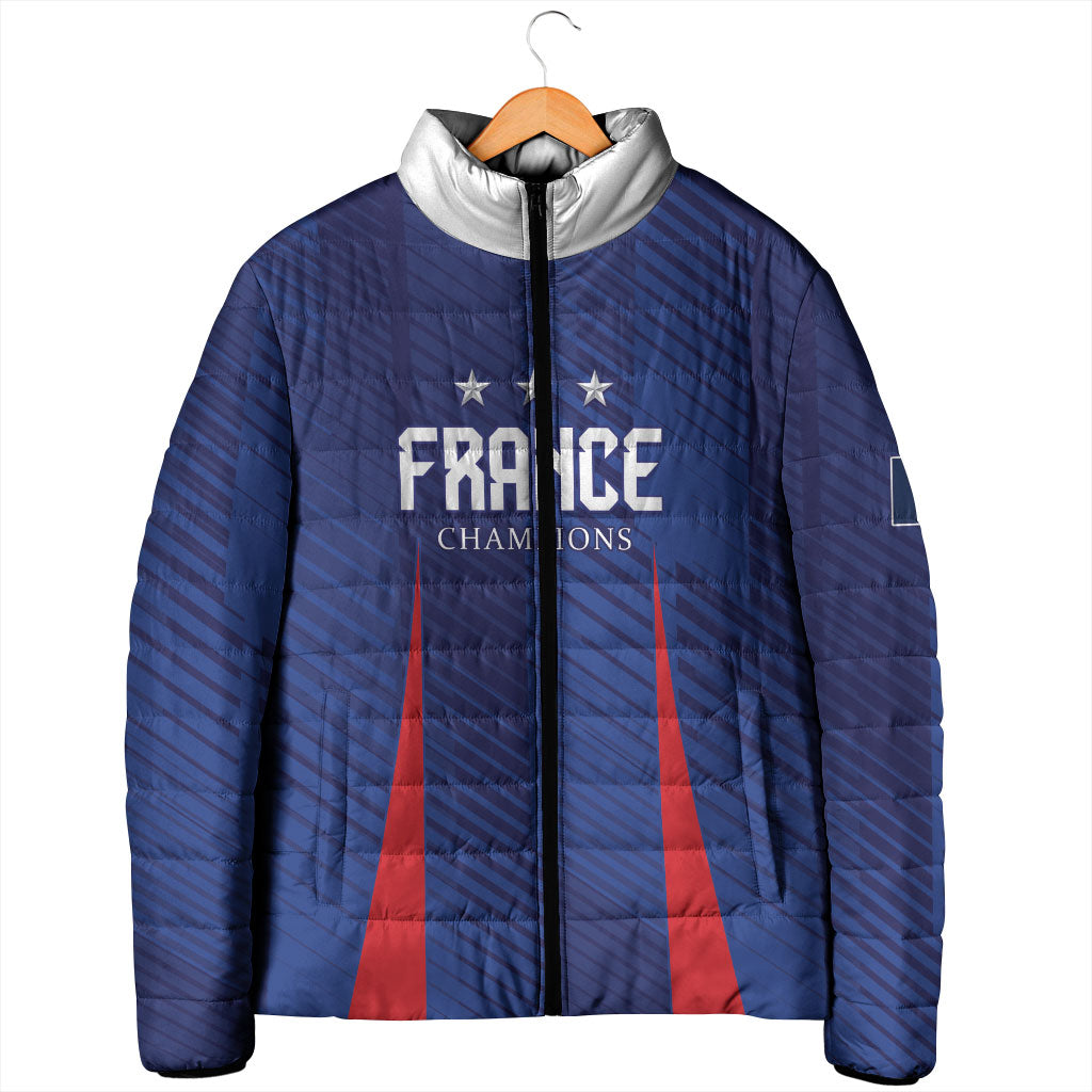 Custom France 2026 World Football Padded Jacket Les Bleus Go 3rd Champions