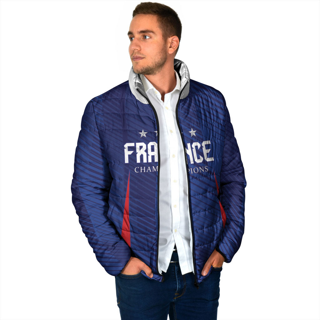 Custom France 2026 World Football Padded Jacket Les Bleus Go 3rd Champions
