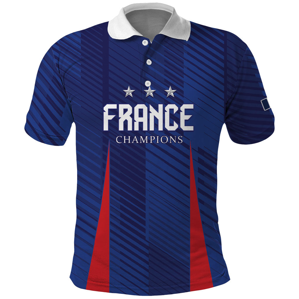 Custom France 2026 World Football Polo Shirt Les Bleus Go 3rd Champions