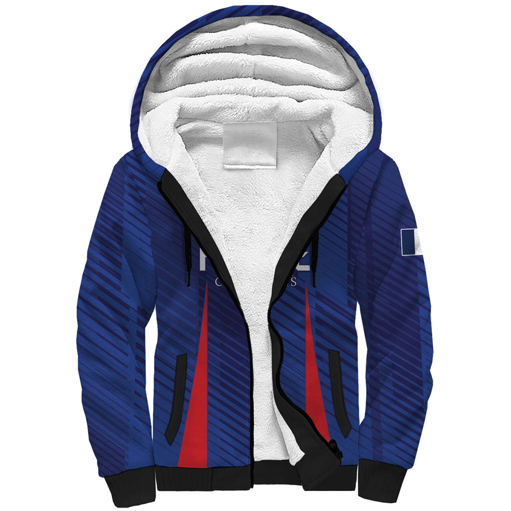 Custom France 2026 World Football Sherpa Hoodie Les Bleus Go 3rd Champions