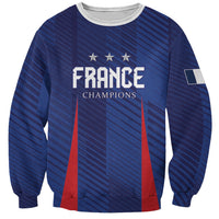 Custom France 2026 World Football Sweatshirt Les Bleus Go 3rd Champions