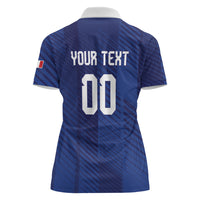 Custom France 2026 World Football Women Polo Shirt Les Bleus Go 3rd Champions