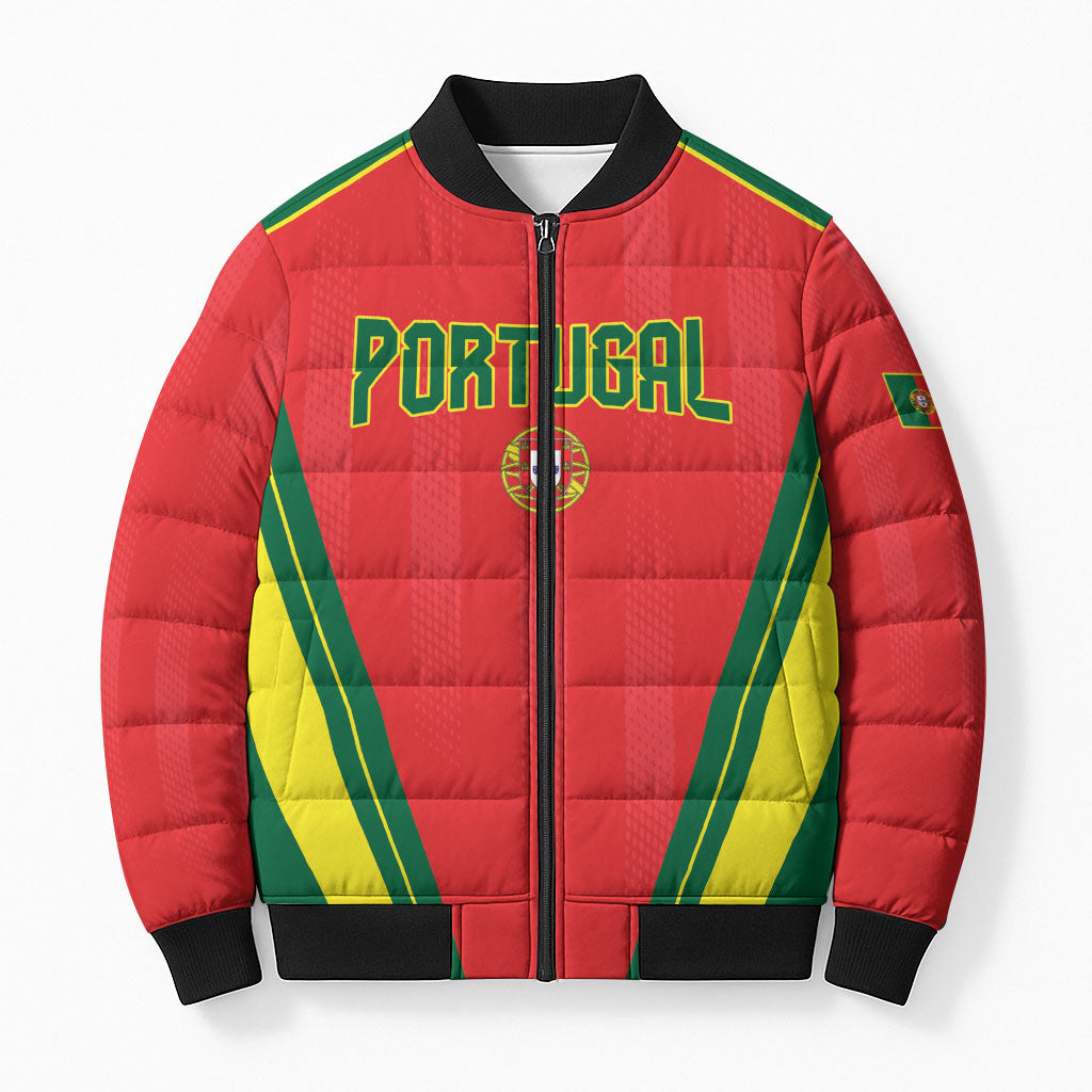 Custom Portugal 2026 World Football Bomber Puffer Jacket Selecao das Quinas