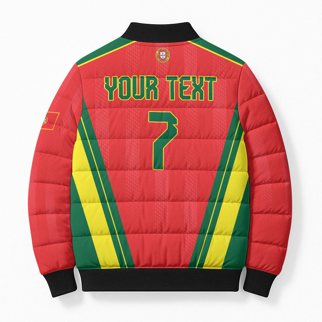 Custom Portugal 2026 World Football Bomber Puffer Jacket Selecao das Quinas