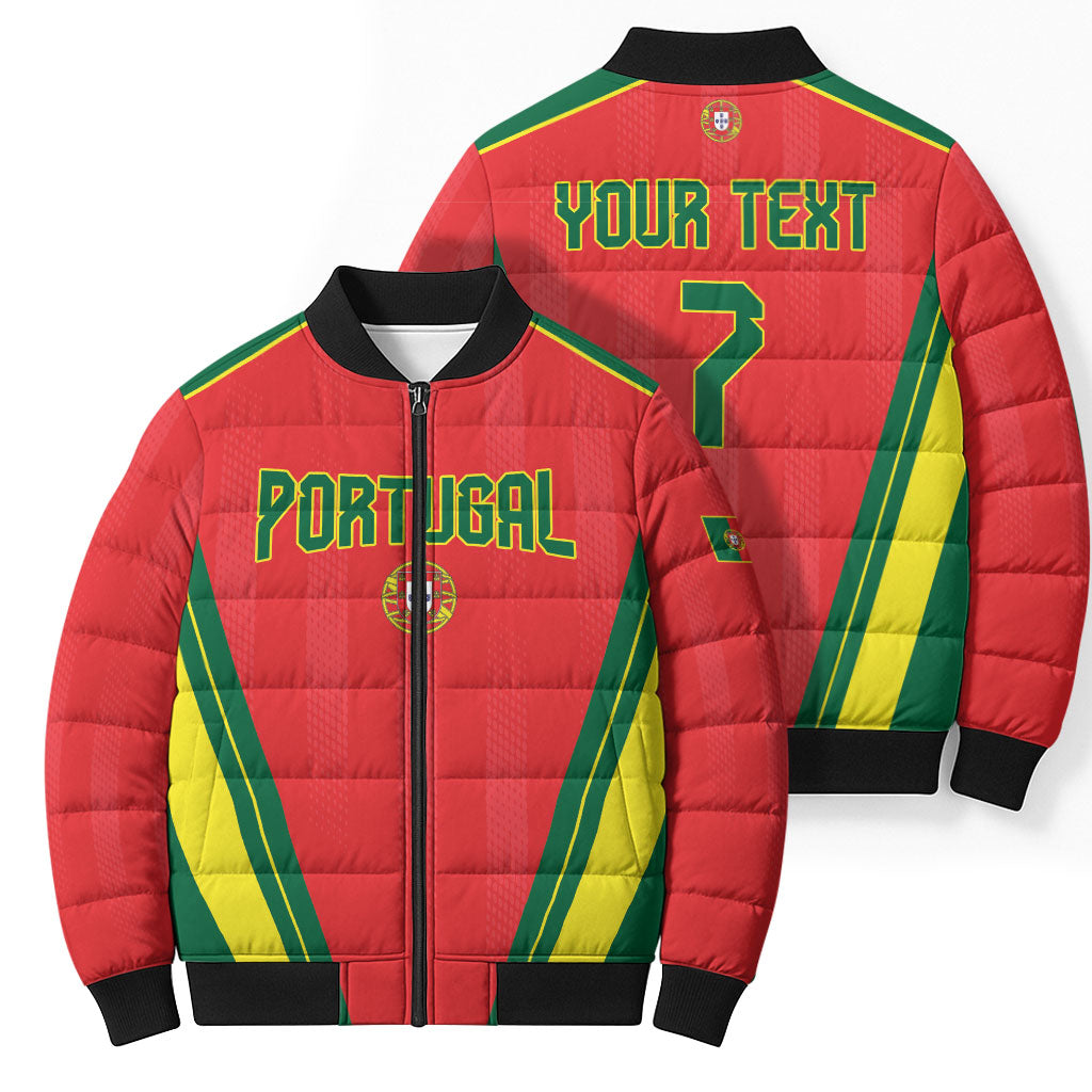 Custom Portugal 2026 World Football Bomber Puffer Jacket Selecao das Quinas
