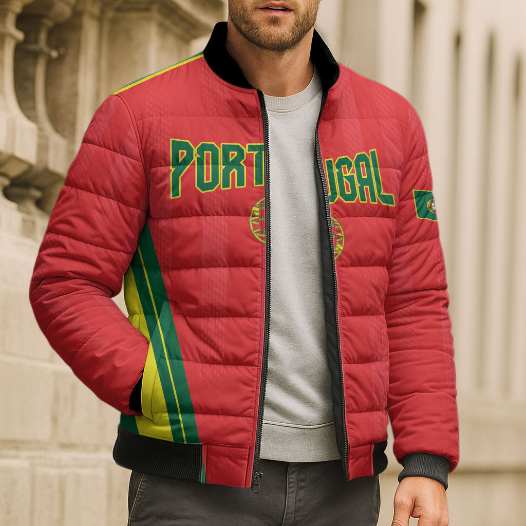 Custom Portugal 2026 World Football Bomber Puffer Jacket Selecao das Quinas
