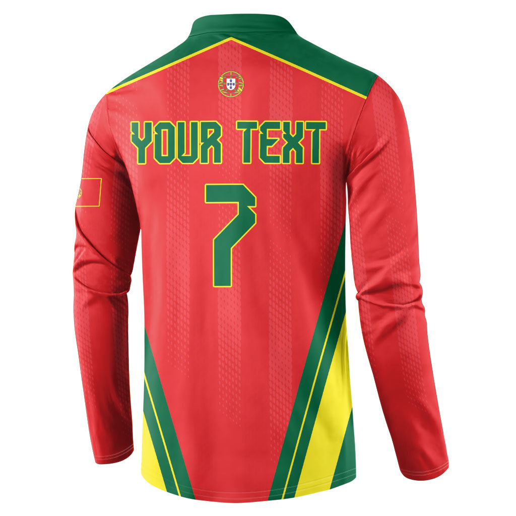 Custom Portugal 2026 World Football Button Sweatshirt Selecao das Quinas