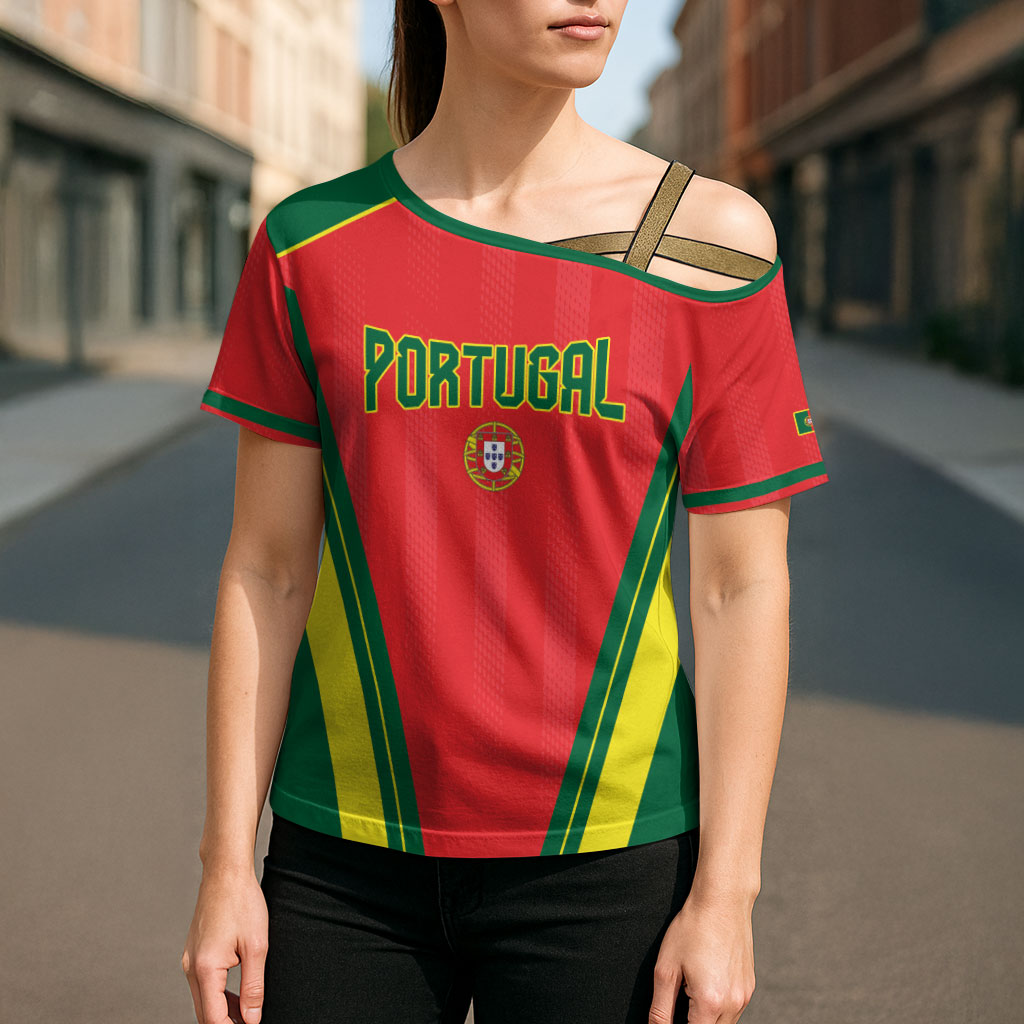 Custom Portugal 2026 World Football Cross Shoulder Shirt Selecao das Quinas