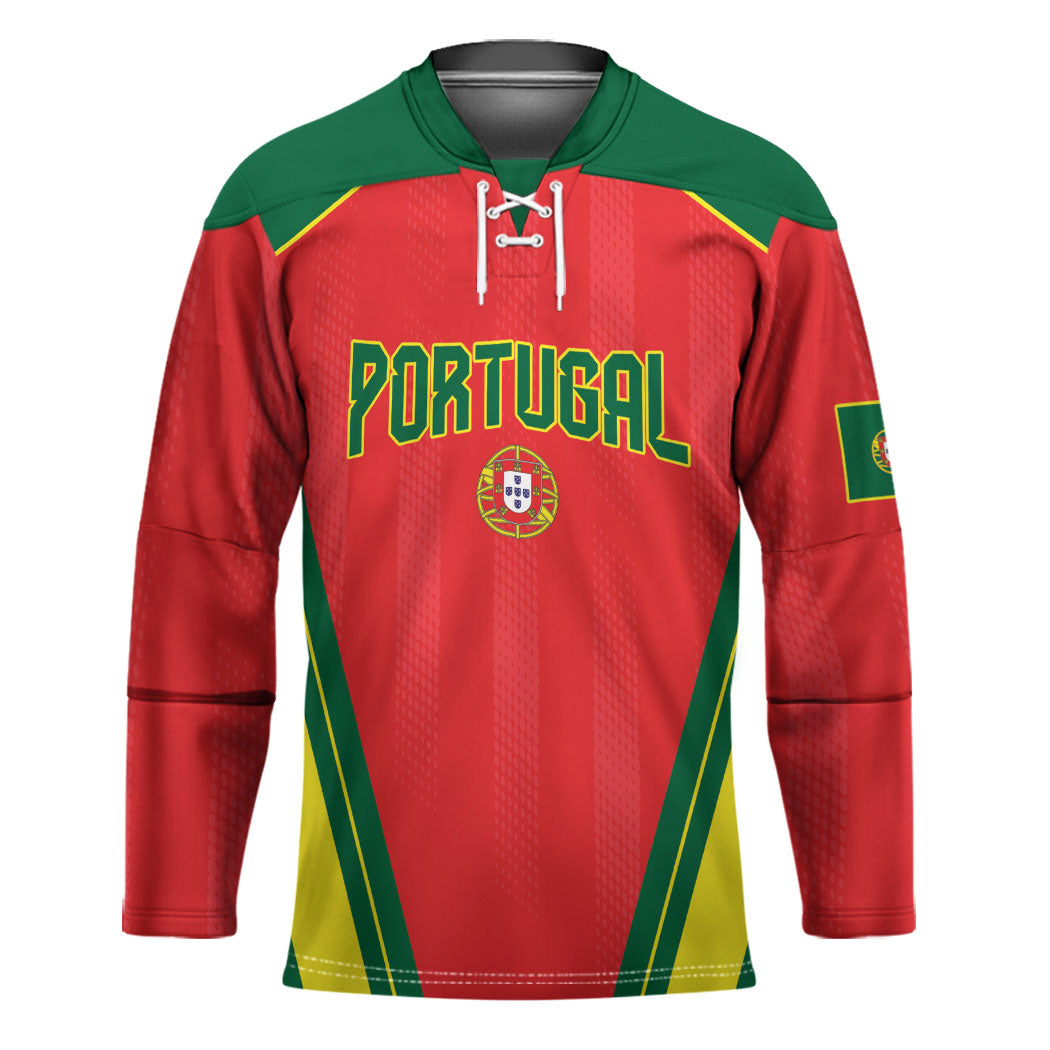Custom Portugal 2026 World Football Hockey Jersey Selecao das Quinas