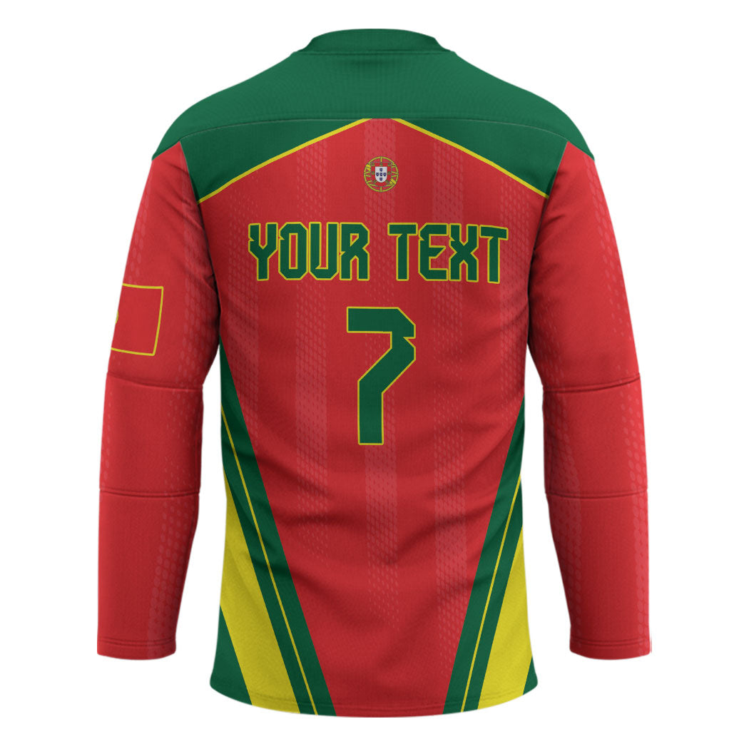 Custom Portugal 2026 World Football Hockey Jersey Selecao das Quinas