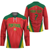 Custom Portugal 2026 World Football Hockey Jersey Selecao das Quinas