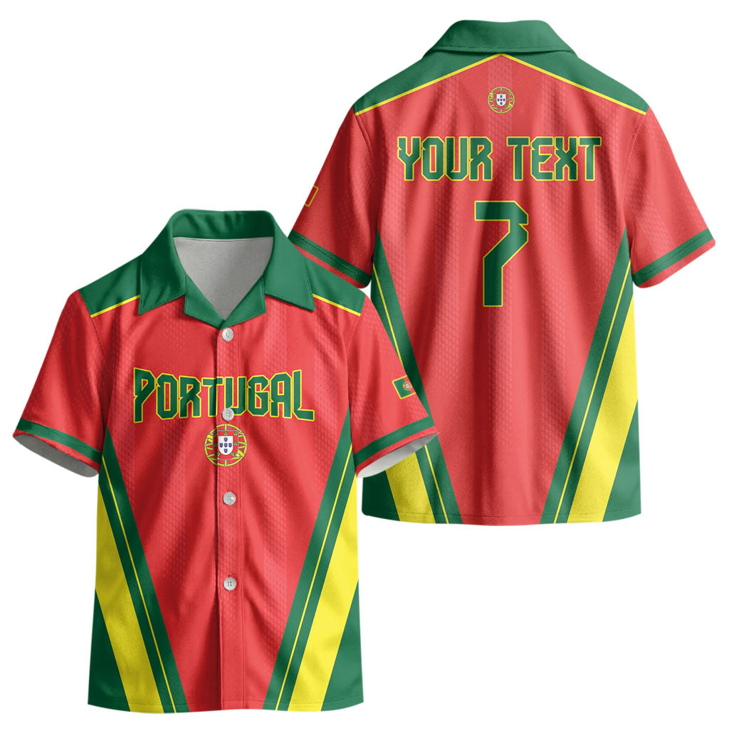 Custom Portugal 2026 World Football Kid Hawaiian Shirt Selecao das Quinas LT01