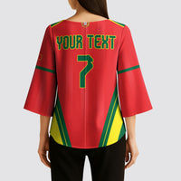 Custom Portugal 2026 World Football Kimono Sleeve Blouse Selecao das Quinas