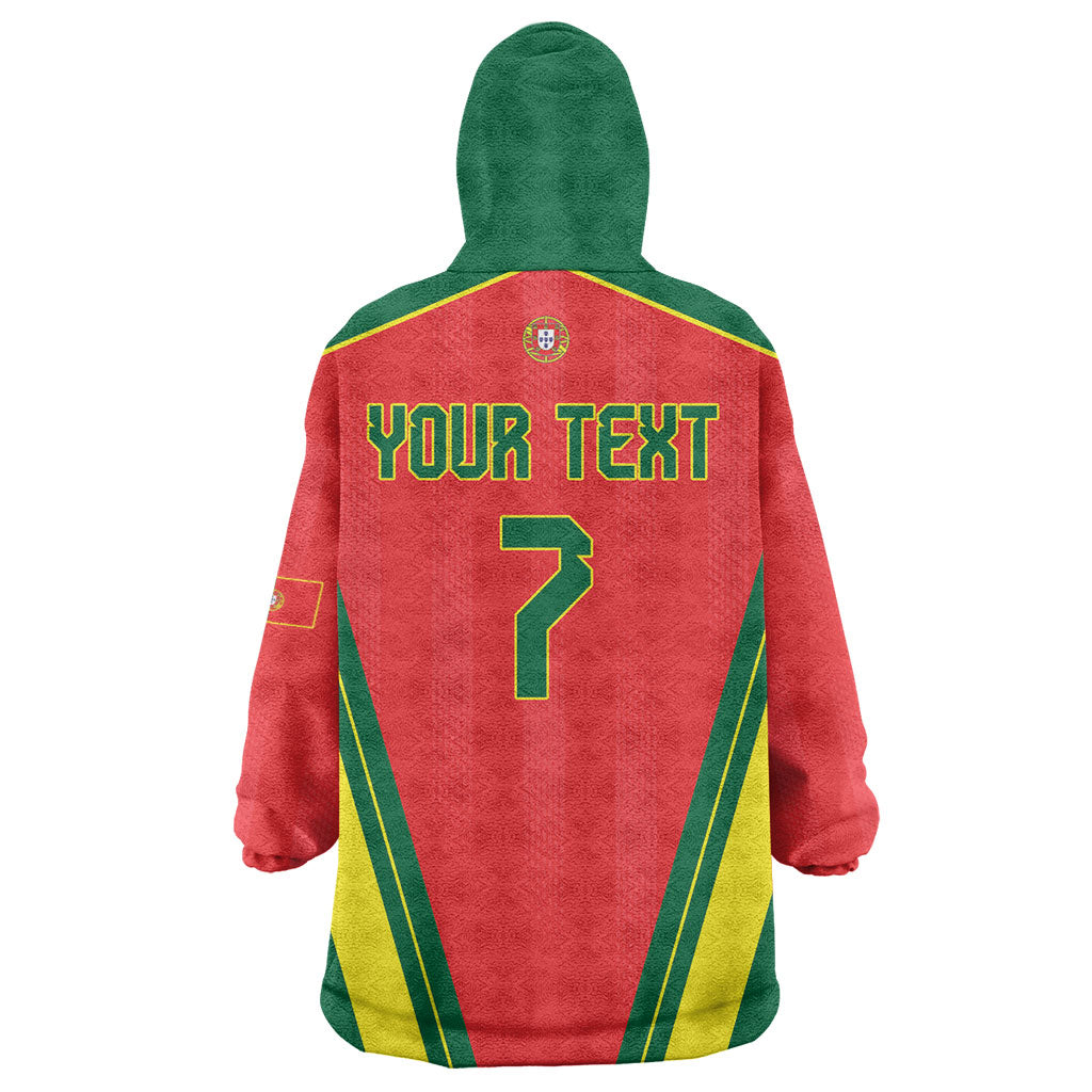Custom Portugal 2026 World Football Wearable Blanket Hoodie Selecao das Quinas