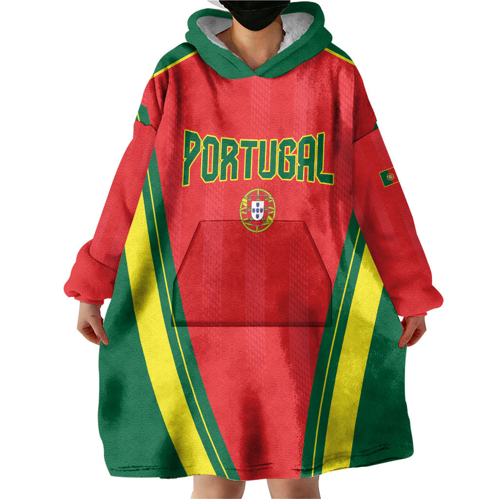 Custom Portugal 2026 World Football Wearable Blanket Hoodie Selecao das Quinas