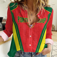 Custom Portugal 2026 World Football Women Casual Shirt Selecao das Quinas