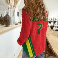 Custom Portugal 2026 World Football Women Casual Shirt Selecao das Quinas