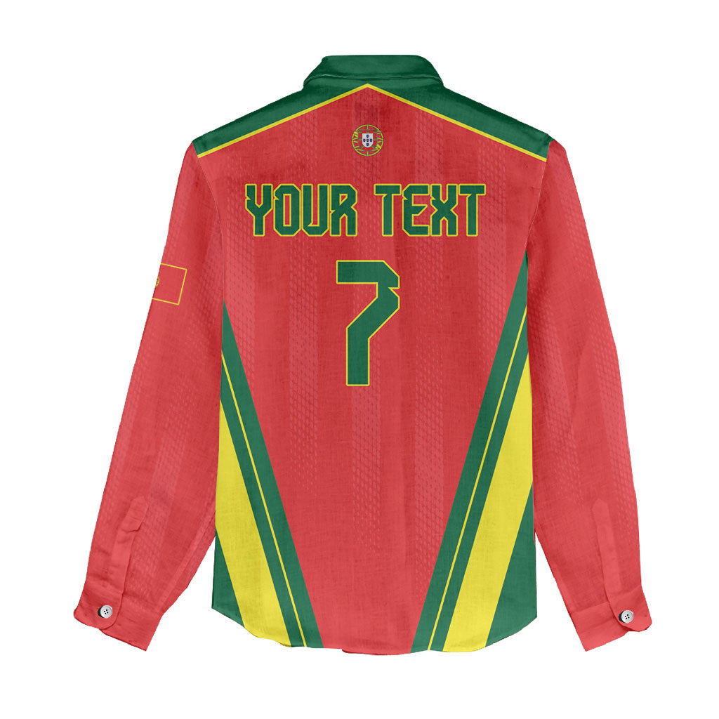 Custom Portugal 2026 World Football Women Casual Shirt Selecao das Quinas