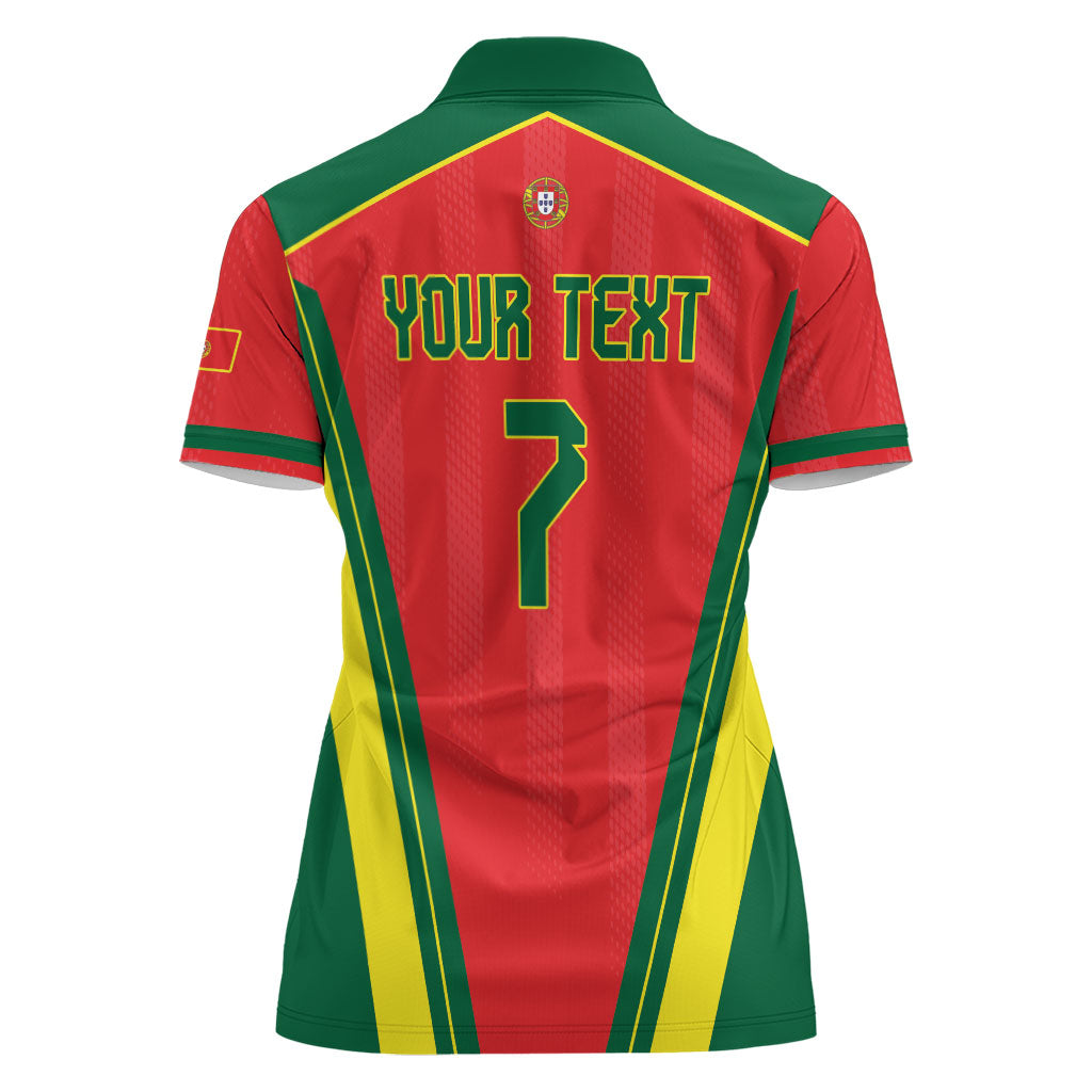 Custom Portugal 2026 World Football Women Polo Shirt Selecao das Quinas