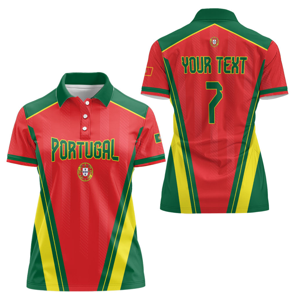 Custom Portugal 2026 World Football Women Polo Shirt Selecao das Quinas