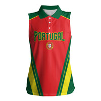 Custom Portugal 2026 World Football Women Sleeveless Polo Shirt Selecao das Quinas
