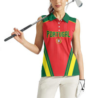Custom Portugal 2026 World Football Women Sleeveless Polo Shirt Selecao das Quinas