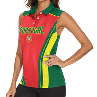 Custom Portugal 2026 World Football Women Sleeveless Polo Shirt Selecao das Quinas