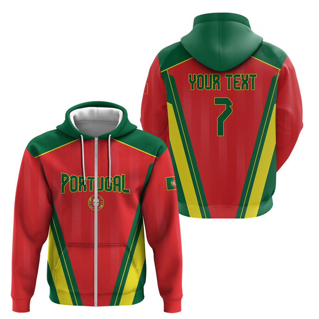 Custom Portugal 2026 World Football Zip Hoodie Selecao das Quinas