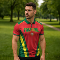 Custom Portugal 2026 World Football Zipper Polo Shirt Selecao das Quinas