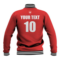 Custom Switzerland 2026 World Football Baseball Jacket Rossocrociati Go Champions