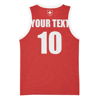 Custom Switzerland 2026 World Football Basketball Jersey Rossocrociati Go Champions